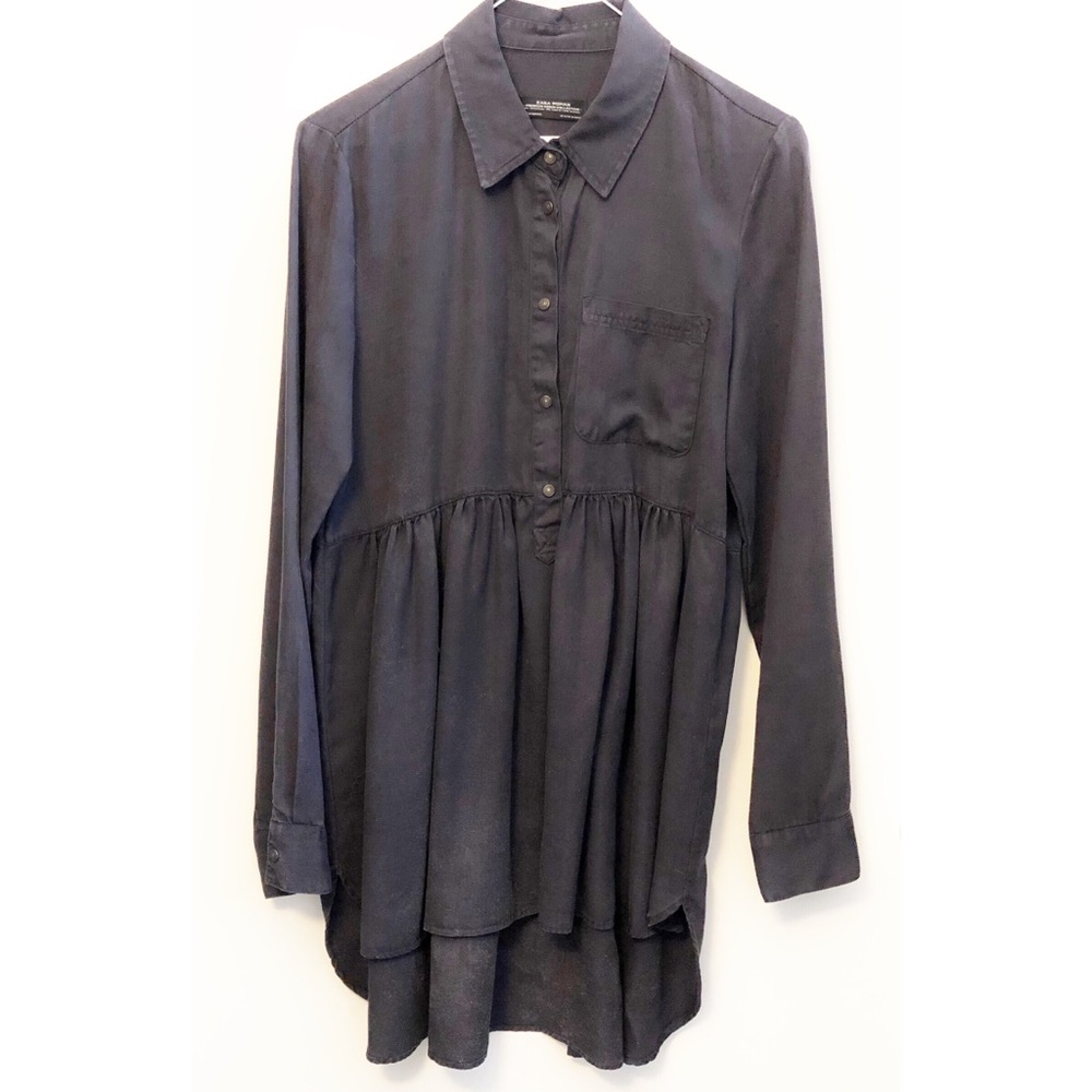 Zara collared shift baby doll Dress,XS